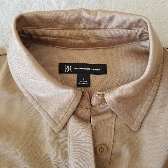 I.N.C. Belted Button Front Jump Suit - Picture 7 of 14